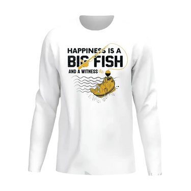Happiness Is A Big Fish Men Long Sleeve Shirt